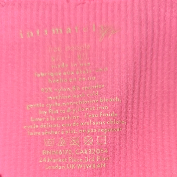 Free People Meg Bandeau In Sachet Pink Size M/L NWT$30 - Picture 6 of 9